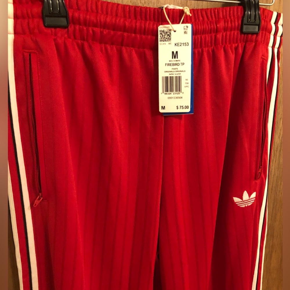 adidas pinstripe track pants